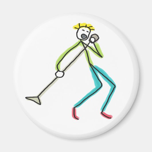 Aimant Chanteur Stickman (Devant)