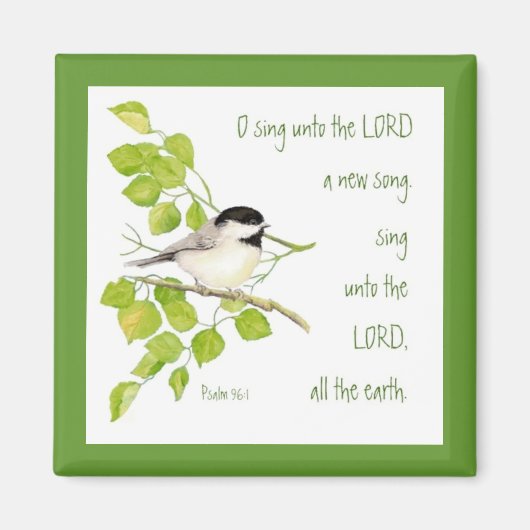 Aimant Chantez une nouvelle chanson au Seigneur, Écriture (Devant)