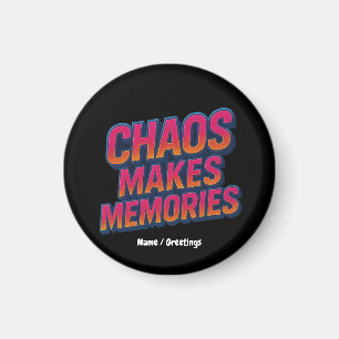 Aimant Chaos rend les souvenirs Retro Synthwave Design am