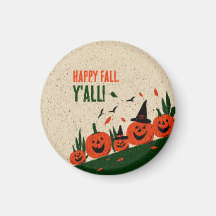 Aimant Chapeau de sorcière citrouille mignon Happy Fall Y