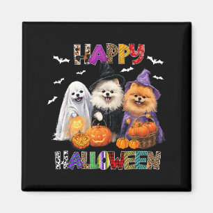 Aimant Chapeau de sorcière d'Halloween pour chien pomeran