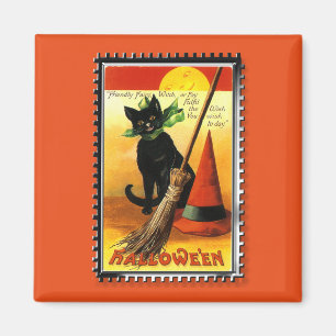 Aimant Chapeau de sorcière pour chat d'Halloween