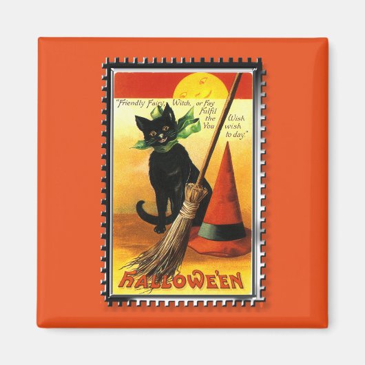 Aimant Chapeau de sorcière pour chat d'Halloween (Devant)
