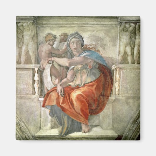 Aimant Chapelle Sixtine Plafond : Delphic Sibyl (Devant)