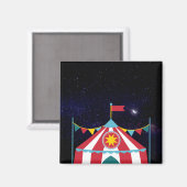 Aimant Chapiteau de cirque la nuit (Recto/Verso)