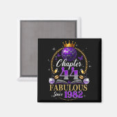 Aimant Chapitre 44 Depuis 1982 Balle de disco violet 44e (Recto/Verso)