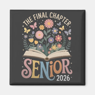 Aimant Chapitre Final Fleur de graduation senior 2026