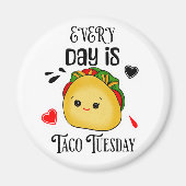 Aimant Chaque jour est mardi Taco (Devant)