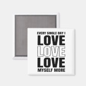 Aimant Chaque Jour Je M'Aime Plus D'Aimant (Recto/Verso)