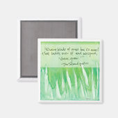 Aimant chaque lame d'aimant carré d'herbe (Recto/Verso)