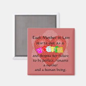 Aimant Chaque mère en droit commence comme une mère (Recto/Verso)