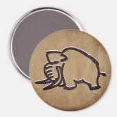 Aimant Chargement de mammouth (Recto/Verso)