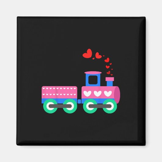 Aimant Charges D'Amour Train Saint-Valentin - Train Opéra (Devant)