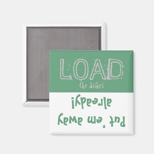 Aimant Chargez Unload FUNNY ! Lave-vaisselle (Recto/Verso)