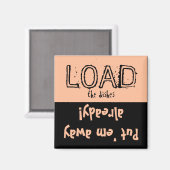Aimant Chargez Unload FUNNY ! Lave-vaisselle (Recto/Verso)