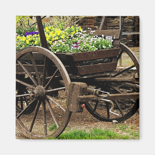 Aimant Chariot de Fleurs
