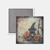 Aimant Chariot Halloween vintage (8) (Recto/Verso)