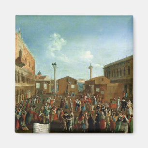 Aimant Charlatans dans le Piazzetta San Marco, Venise