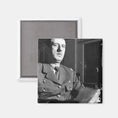 Aimant Charles De Gaulle Portrait (Recto/Verso)