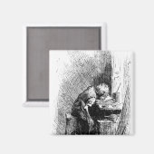 Aimant Charles Dickens à l'usine Black et (Recto/Verso)