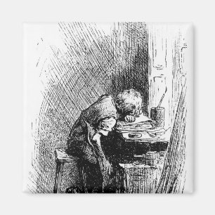 Aimant Charles Dickens à l'usine noircissante