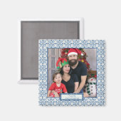 Aimant Charleterie de Noël et pétales de fleurs (Recto/Verso)