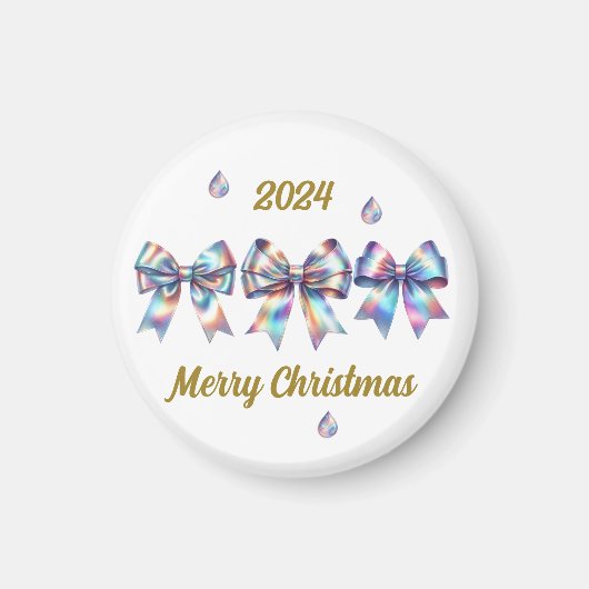 Aimant Charmant Vaches Iridescentes Année Accent (Devant)