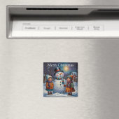Aimant Charmante frigidaire sur le thème de Noël (In Situ (Lave-vaisselle))