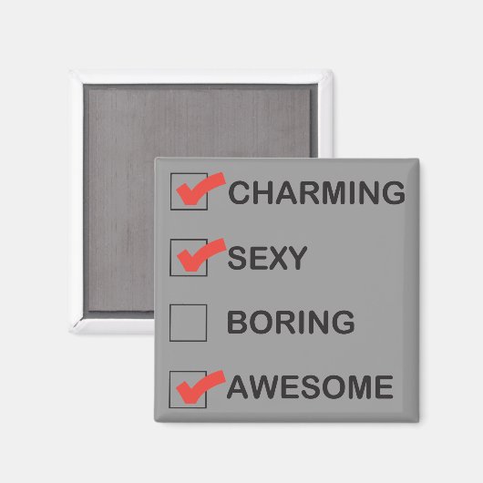 Aimant Charme (Recto/Verso)