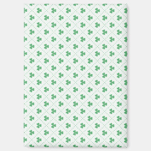 Aimant Charme aimanté rectangle motif feuilles de trèfle
