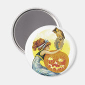 Aimant Charme d'Halloween vintage (Recto/Verso)