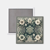 Aimant Charme floral du trèfle celtique (Recto/Verso)