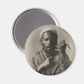 Aimant Charmeur de serpent à Tanger, Maroc, 1913 (Recto/Verso)