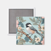Aimant Charming Chickadee Bird (Recto/Verso)