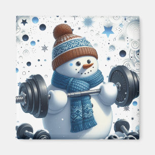 Aimant Charming Poids Lifter Snowman