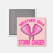 Aimant Chaser Tempête Diva Météo (Recto/Verso)
