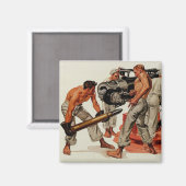 Aimant Chasse à la voile Chargement du gros canon (Recto/Verso)