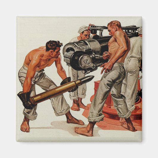 Aimant Chasse à la voile Chargement du gros canon (Devant)