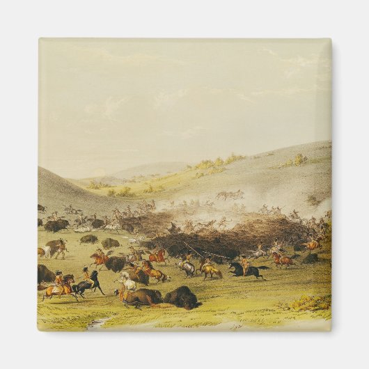 Aimant Chasse au bison, Surround, c.1832 (Devant)