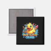Aimant Chasse au canard Chasseur de croisière en caoutcho (Recto/Verso)