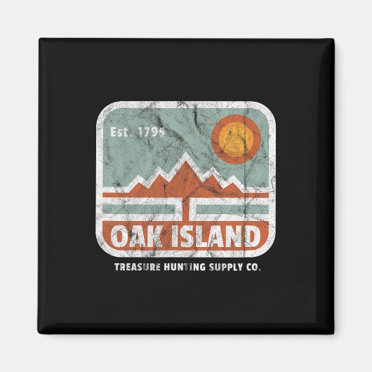 Aimant Chasse au trésor de l'île de chêne Approvisionneme (Devant)