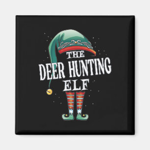 Aimant Chasse aux cerfs Elf Groupe de Noël Jeu de pyjama