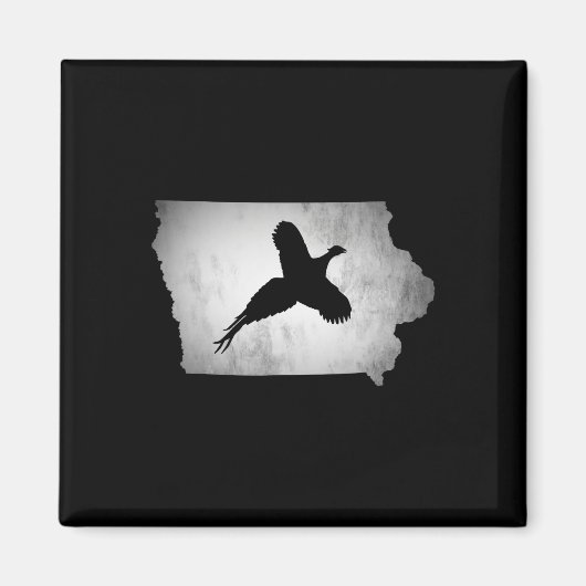 Aimant Chasse aux faisans de l'Iowa (Devant)