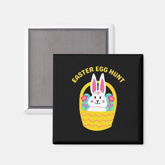 Aimant Chasse aux oeufs de Pâques (Recto/Verso)