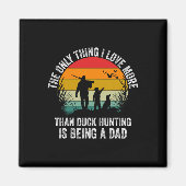 Aimant Chasse De Canard Drôle Avec Papa Chien Design Pour (Devant)