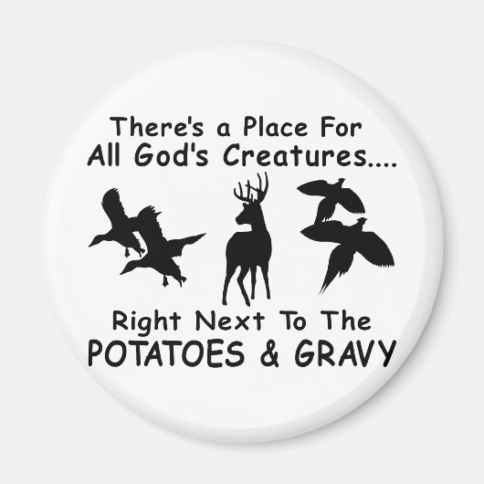 AIMANT CHASSE DE CERF, DE CANARD ET DE PHÉASANT (Devant)