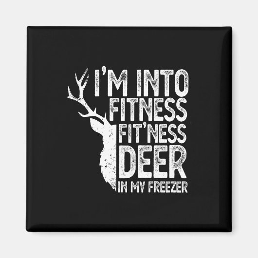 Aimant Chasse Je suis dans la condition physique Cerf dan (Devant)
