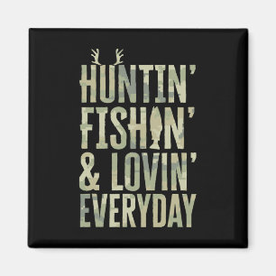 Aimant Chasse Pêche Amour Tous Les Jours Maillot1 
