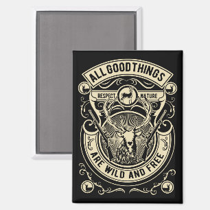 Aimant Chasse Vintage