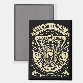 Aimant Chasse Vintage